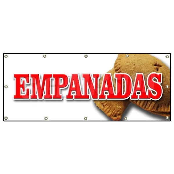 EMPANADAS BANNER SIGN latin restaurant food meat chicken hot pocket